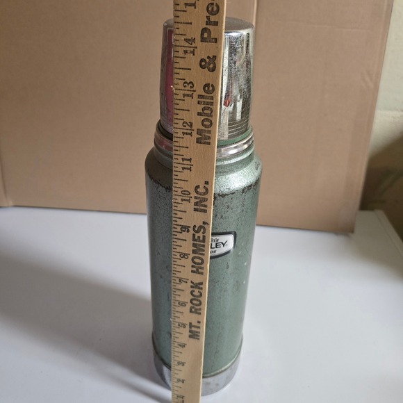 Vintage Aladdin Stanley Thermos A-944C 1 Qt Vacuum Bottle #100 Cup #11 Stopper - Picture 11 of 16